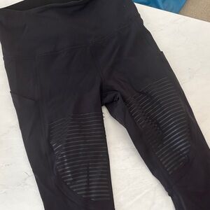 Lululemon Black High-Waisted Leggings.